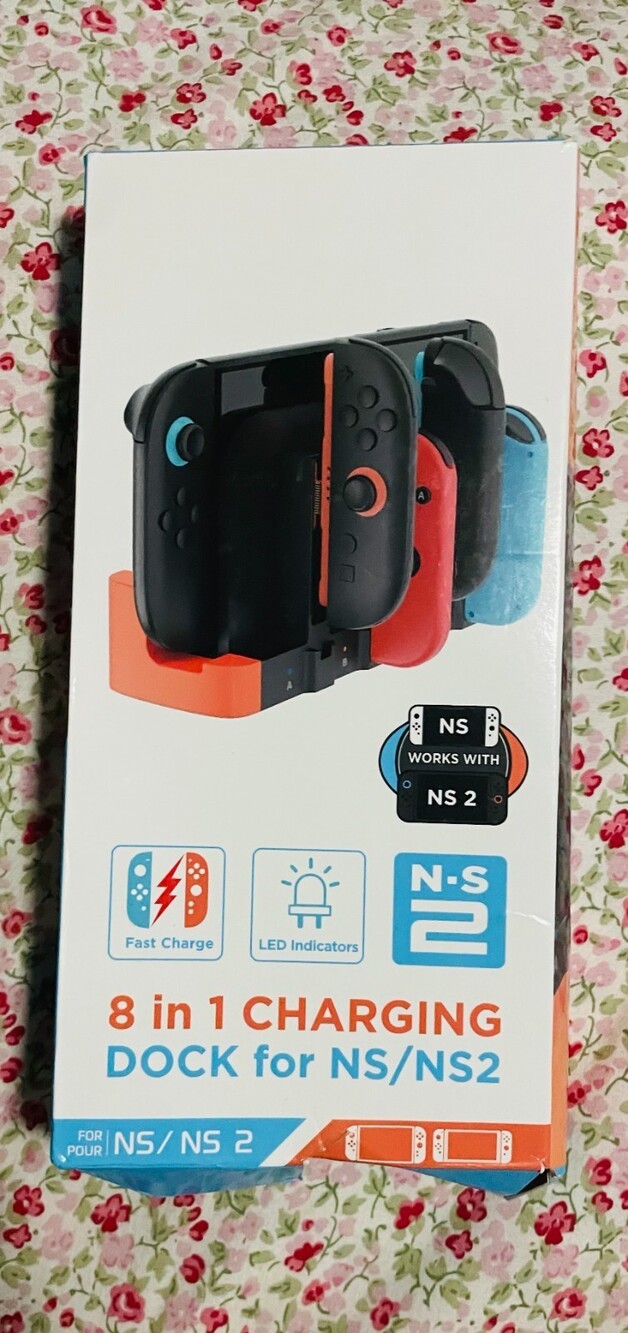 8 in 1 Charging Dock for Nintendo Switch Switch 2 Joy Con NEW Fast Charge